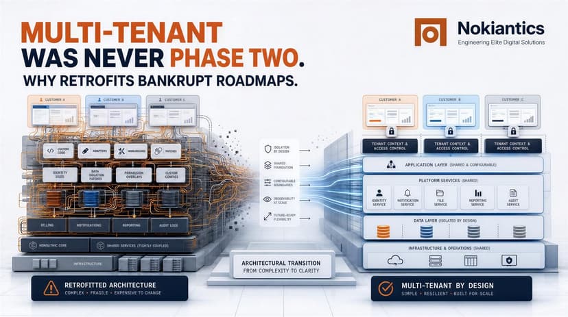 Multi-Tenant Was Never Phase Two: Why Retrofits Bankrupt Roadmaps